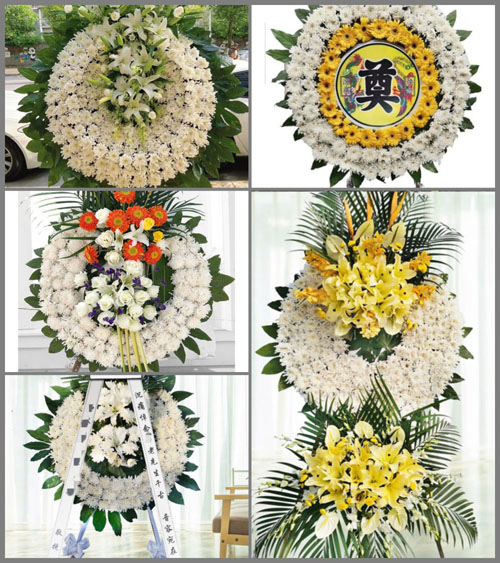 山西长治长子县色头镇平西沟村花圈速递